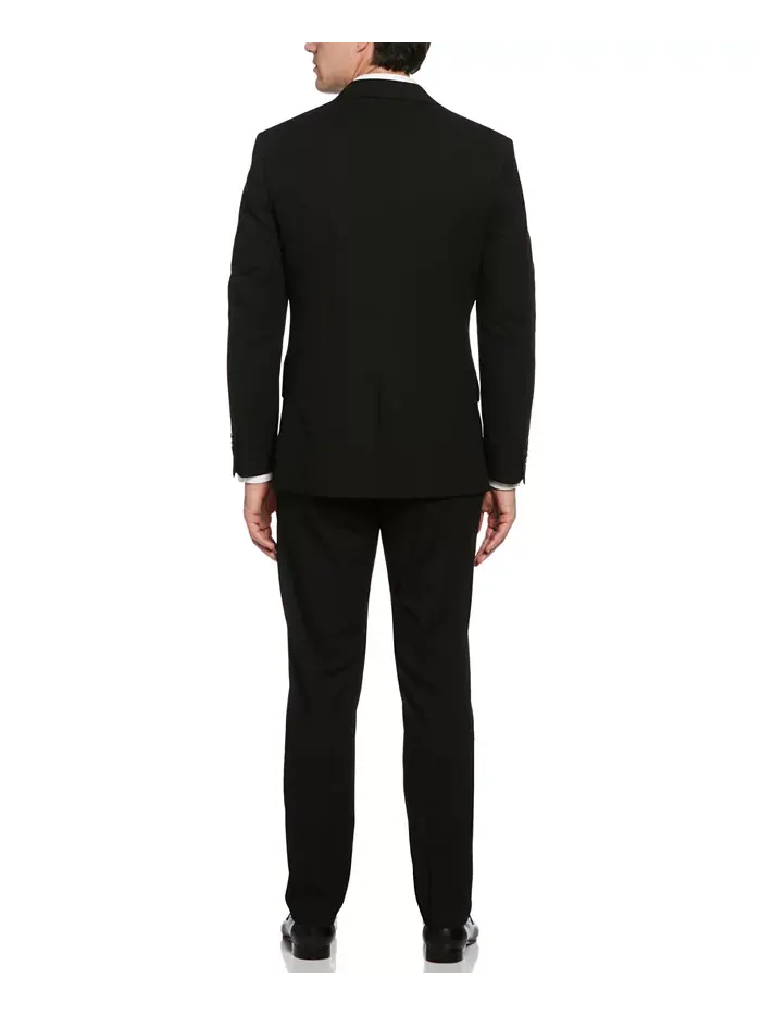 Мужской пиджак Dobby Louis с длинными рукавами Slim Fit Perry Ellis — изображение 6 из 6, черный