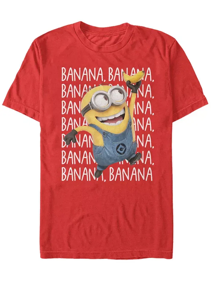 Футболка мужская Minions Gone Bananas с коротким рукавом Fifth Sun — изображение 1 из 1, красный