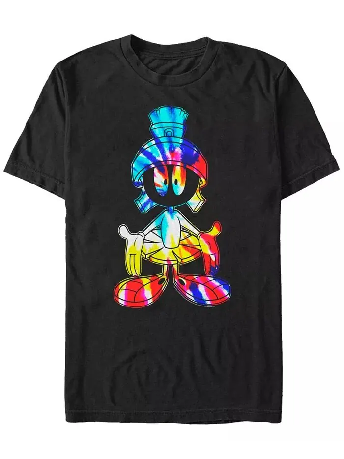 Мужская футболка Looney Tunes Groovy Alien с коротким рукавом Fifth Sun — изображение 1 из 1, черный