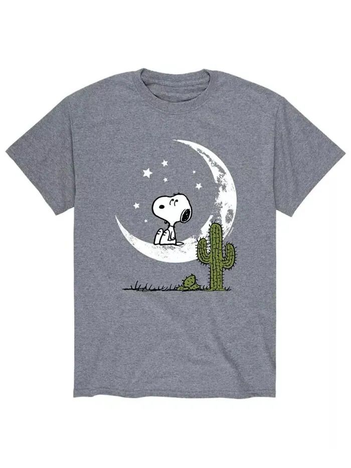 Футболка мужская Peanuts Snoopy Moon AIRWAVES — изображение 1 из 2, серый