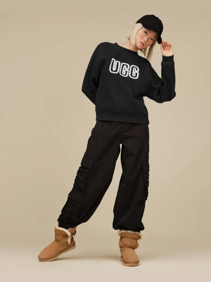 Женская толстовка UGG с логотипом UGG — изображение 1 из 10, черный