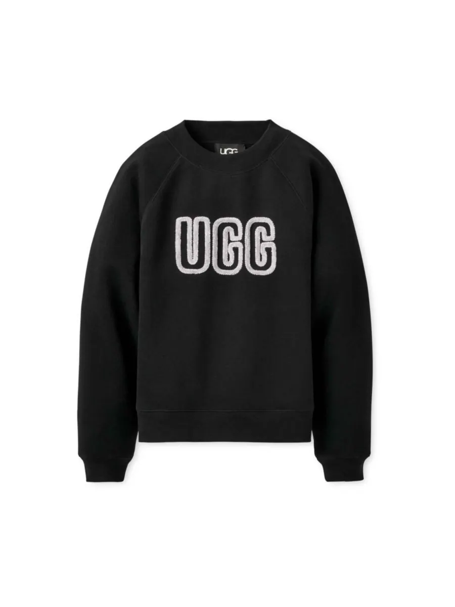 Женская толстовка UGG с логотипом UGG — изображение 2 из 10, черный