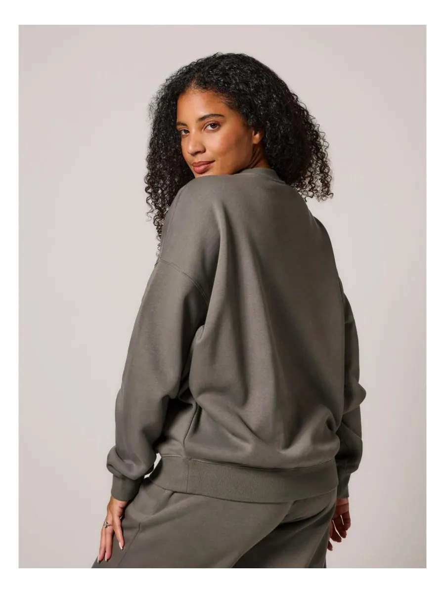Женская толстовка ALL SZN Organic Oversized, размер Four LOVALL — изображение 4 из 7, зеленый