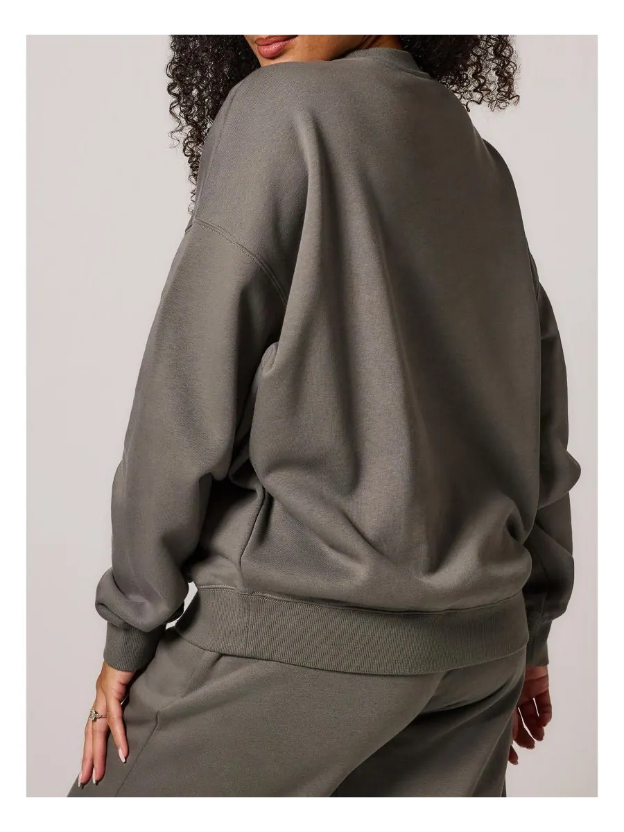 Женская толстовка ALL SZN Organic Oversized, размер Four LOVALL — изображение 6 из 7, зеленый