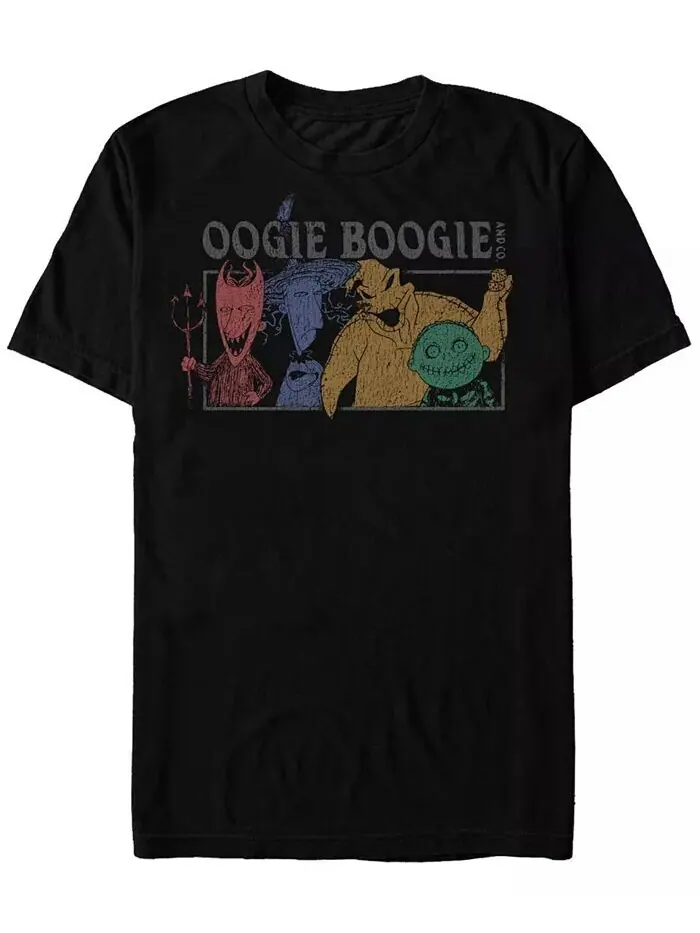 Мужская футболка с короткими рукавами «Кошмар перед Рождеством» Lets Boogie Fifth Sun — изображение 1 из 1, черный