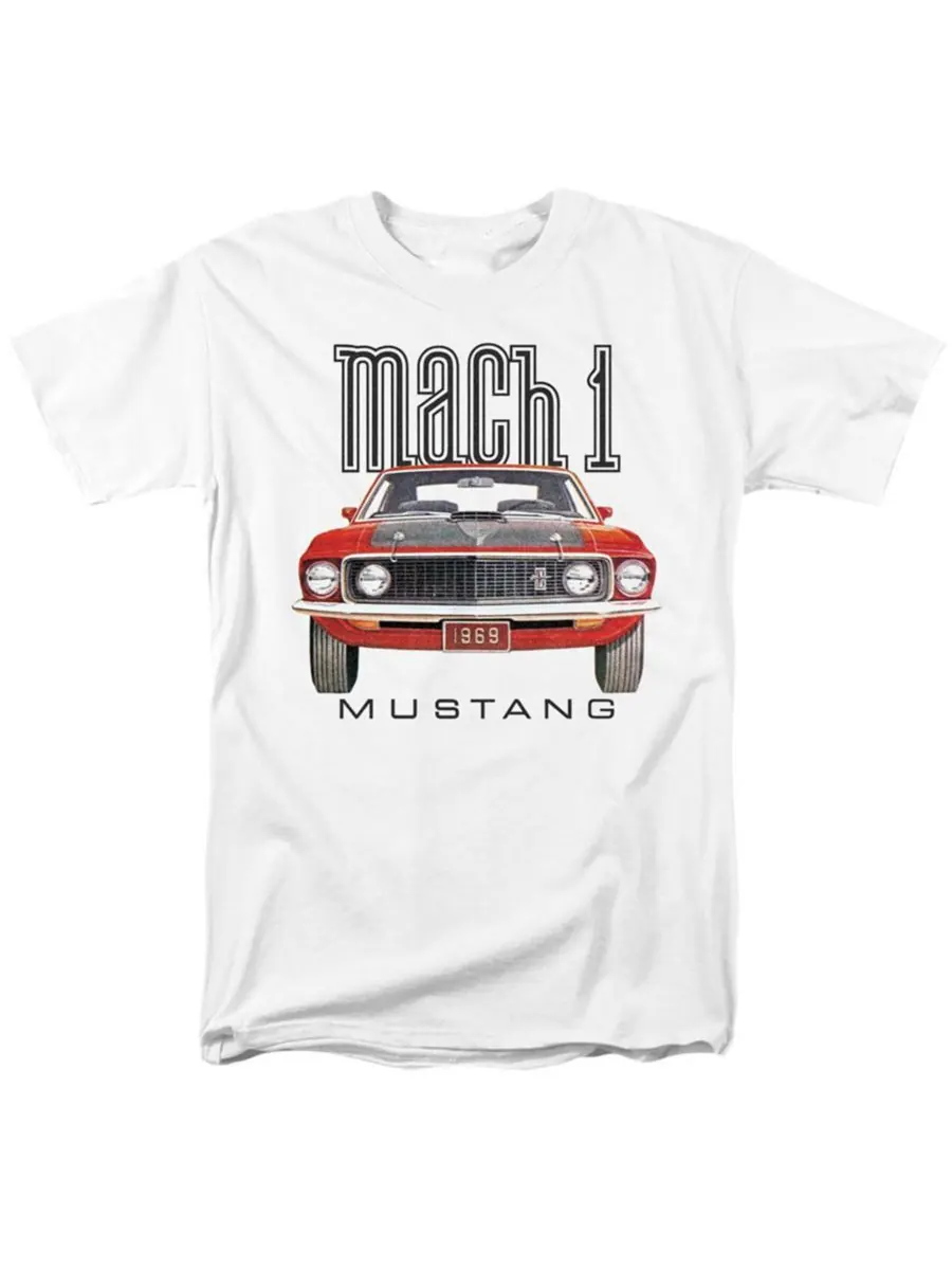 Мужская футболка Ford 69 Mach 1 Mustang — изображение 1 из 3, белый
