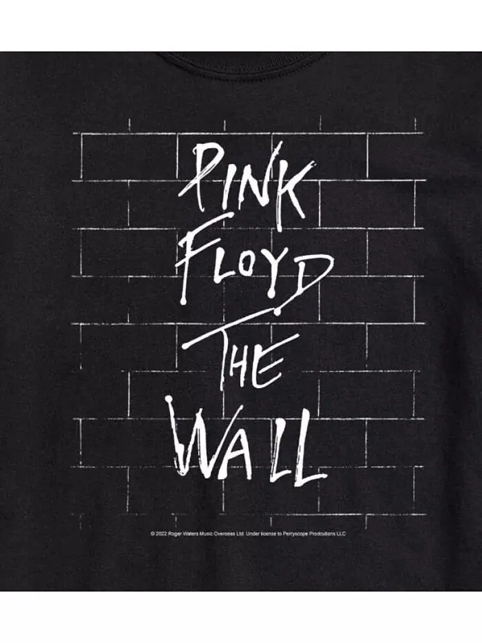 Мужская футболка с короткими рукавами Hybrid Apparel Pink Floyd The Wall AIRWAVES — изображение 3 из 3, черный