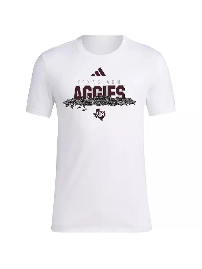 Мужская белая футболка Texas A M Aggies Baseball с семенами подсолнечника Adidas — изображение 3 из 3, белый