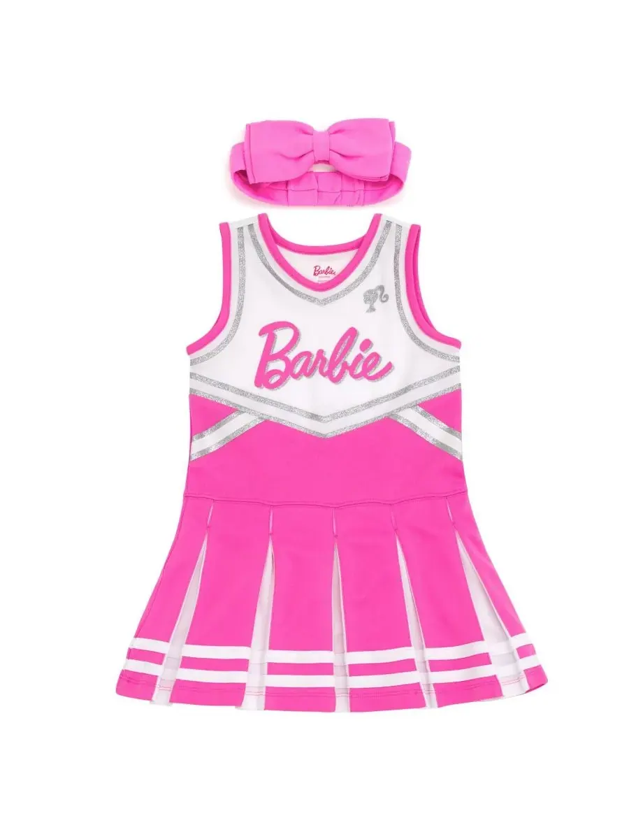Комплект одежды для девочек: платье и бант для чирлидерши Barbie