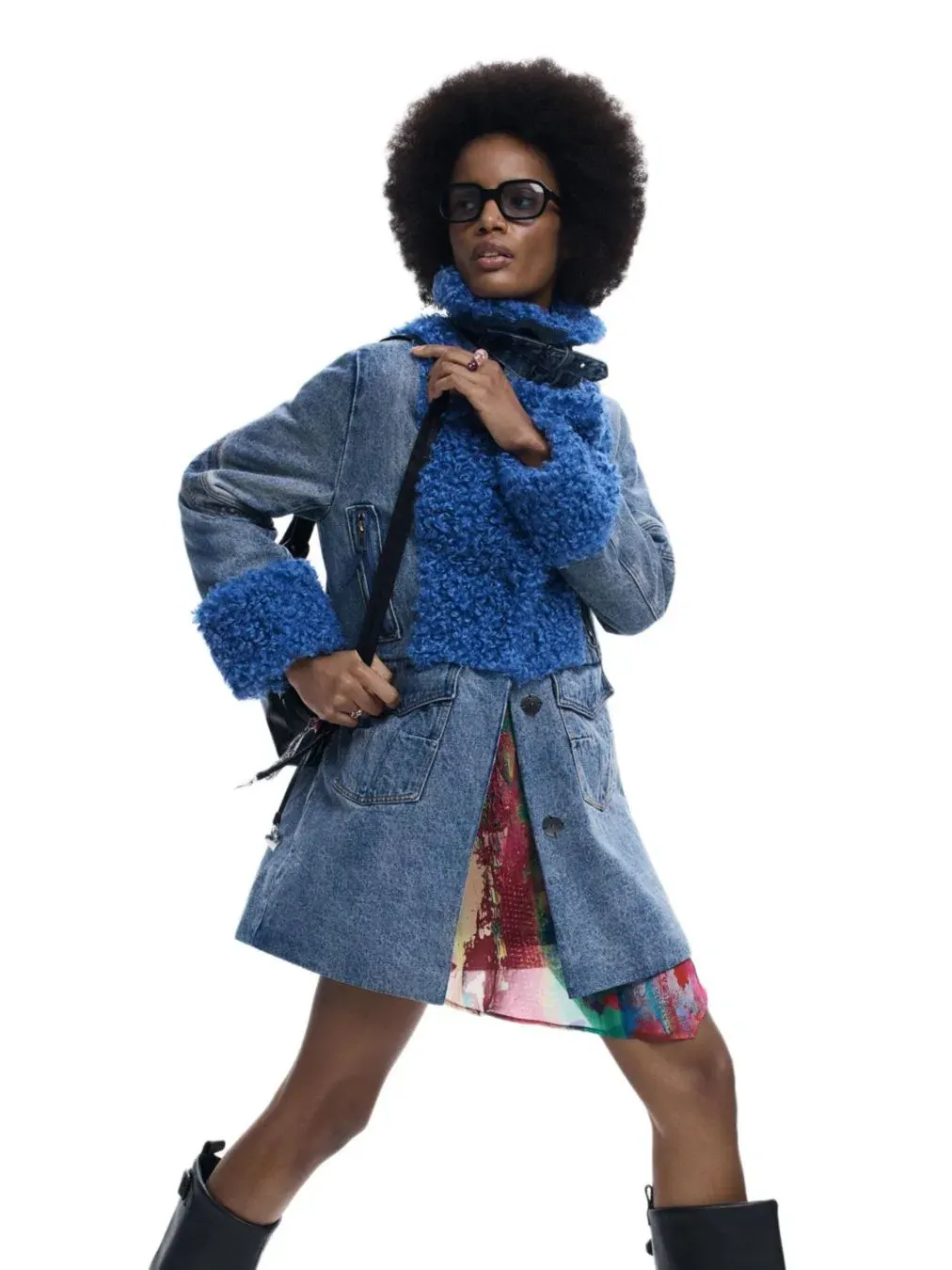 Женское гибридное джинсовое пальто Desigual — изображение 3 из 5, серый