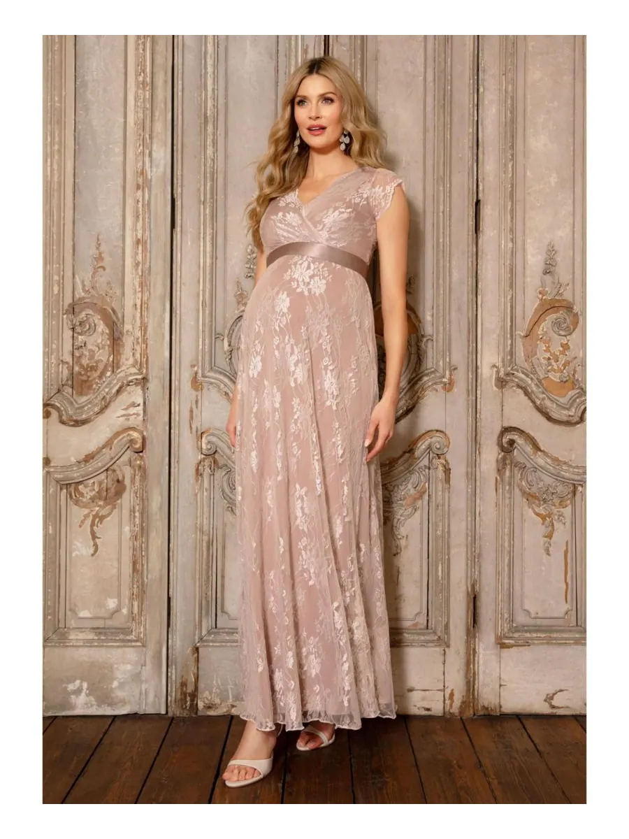 Длинное платье для беременных Tiffany Rose Eden Tiffany Rose Maternity — изображение 4 из 8, пудровый розовый
