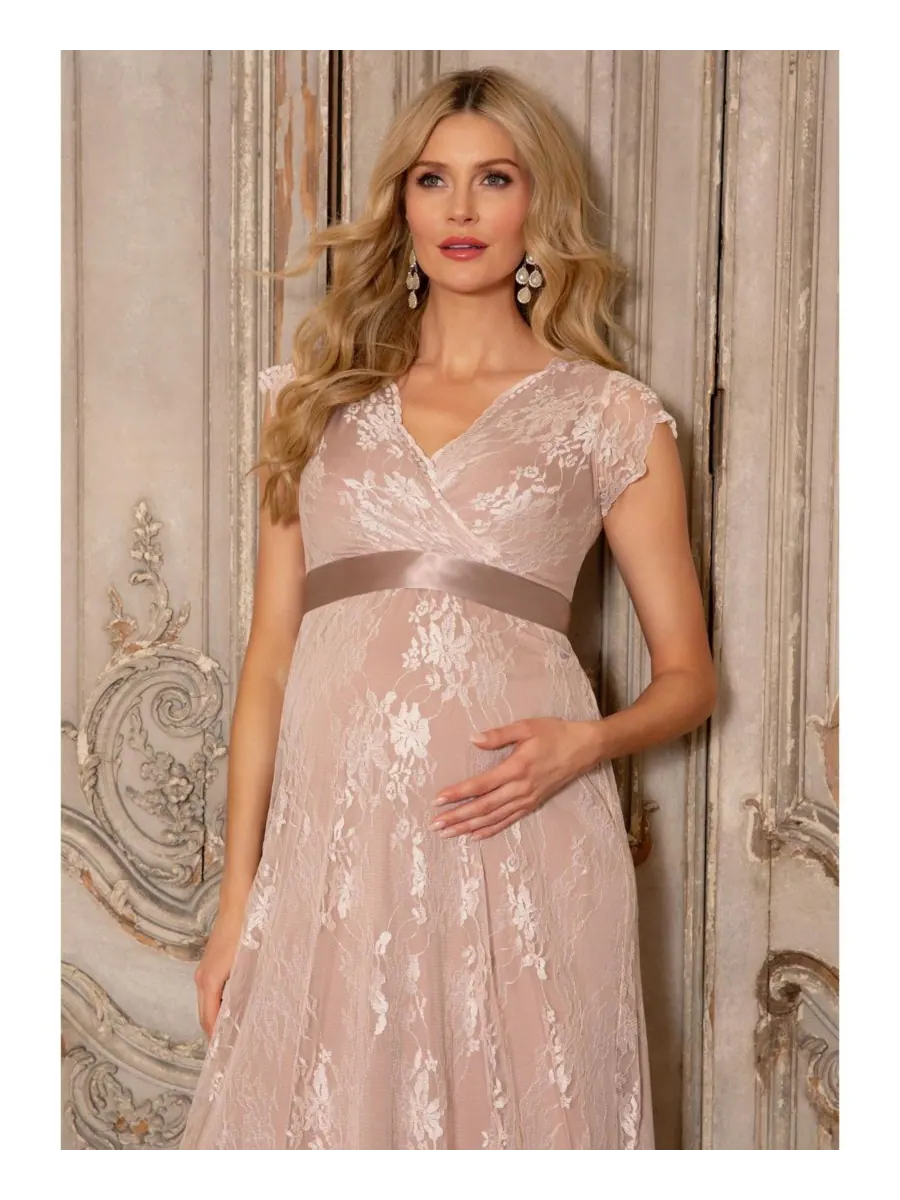 Длинное платье для беременных Tiffany Rose Eden Tiffany Rose Maternity — изображение 5 из 8, пудровый розовый