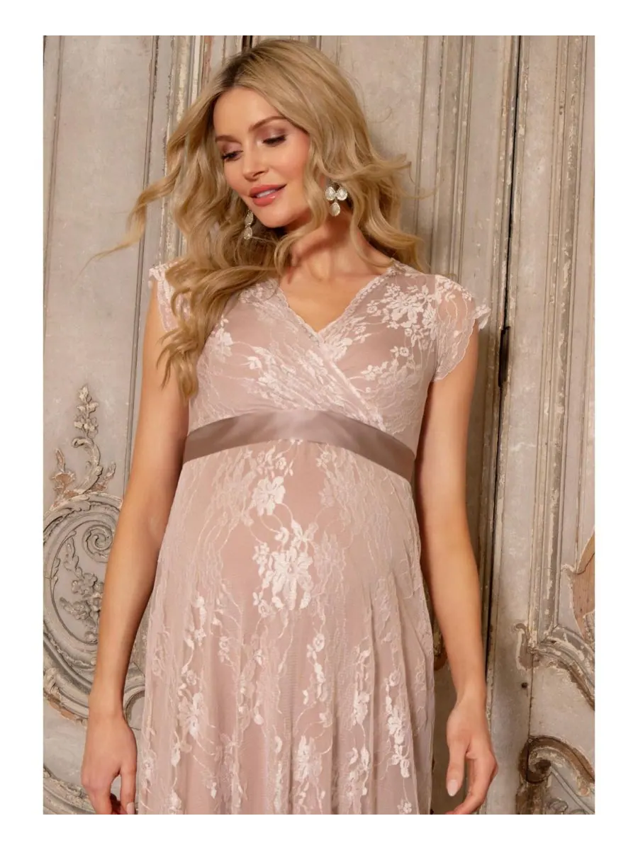 Длинное платье для беременных Tiffany Rose Eden Tiffany Rose Maternity — изображение 8 из 8, пудровый розовый