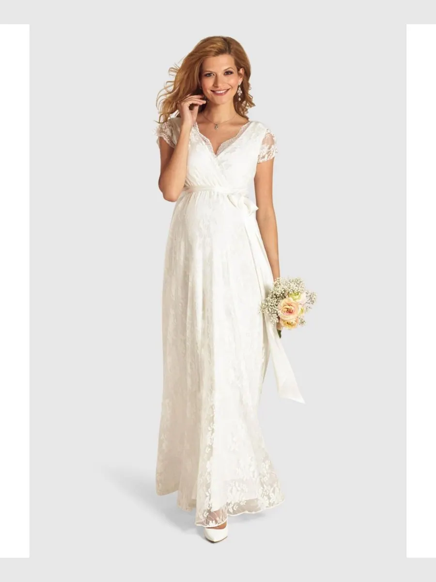 Длинное платье для беременных Tiffany Rose Eden Tiffany Rose Maternity — белый