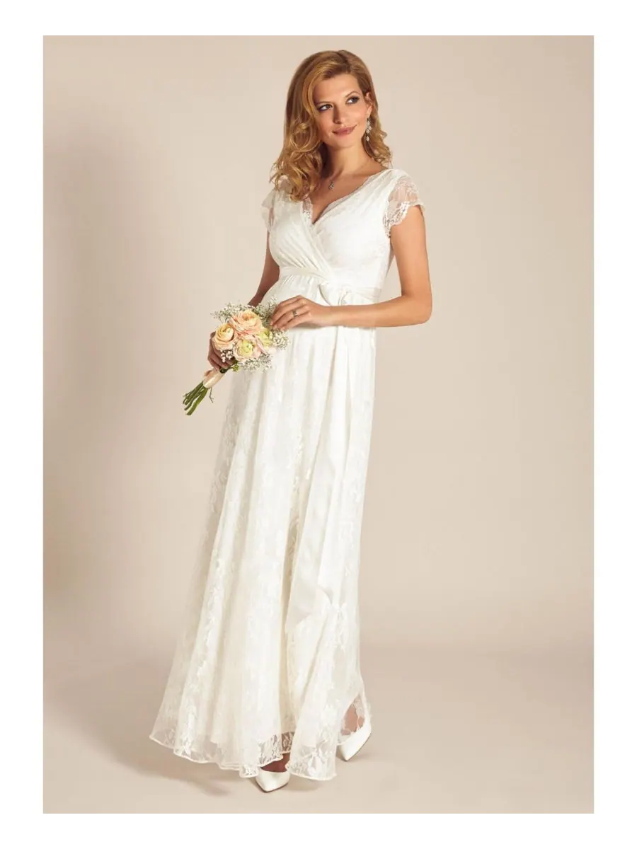 Длинное платье для беременных Tiffany Rose Eden Tiffany Rose Maternity — изображение 4 из 8, слоновая кость