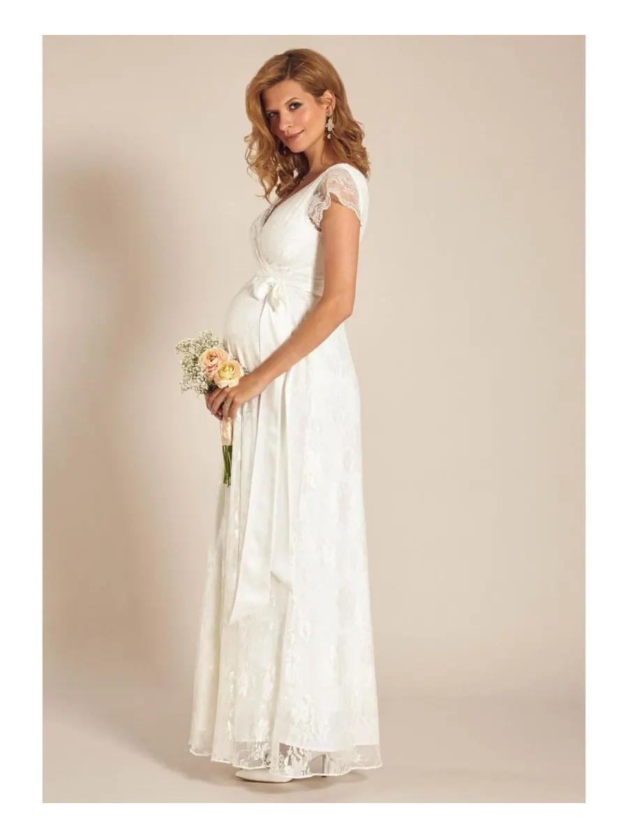 Длинное платье для беременных Tiffany Rose Eden Tiffany Rose Maternity — изображение 5 из 8, слоновая кость