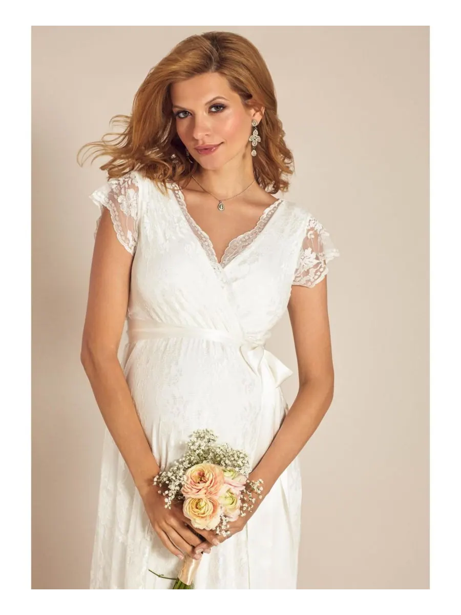 Длинное платье для беременных Tiffany Rose Eden Tiffany Rose Maternity — изображение 7 из 8, слоновая кость
