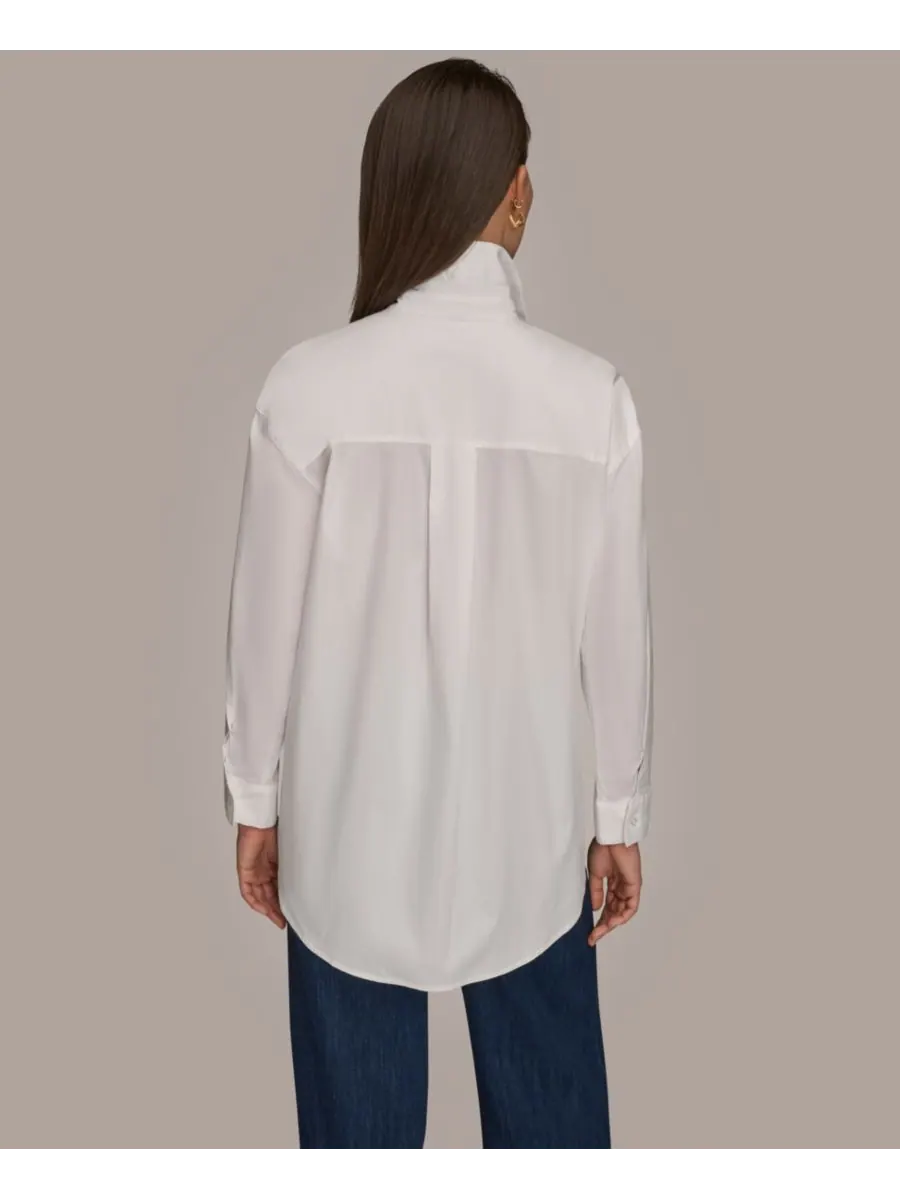 Женская рубашка на пуговицах Donna Karan Weekend — изображение 3 из 7, белый