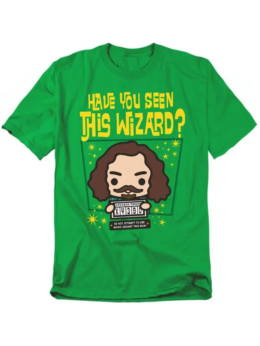 Harry Potter Футболка большого размера Sirius Black Chibi — изображение 1 из 3, зеленый