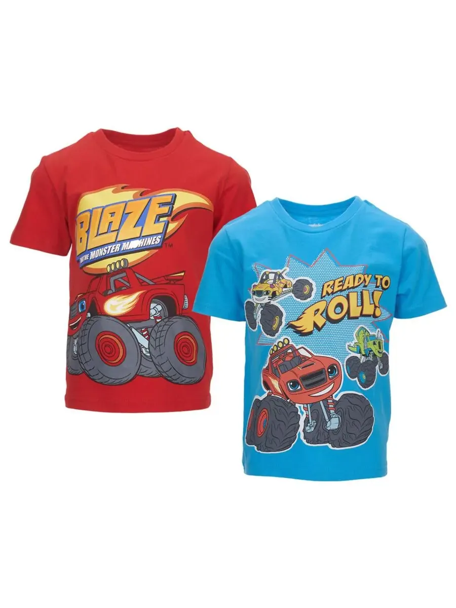 Набор из двух футболок Nickelodeon Blaze and the Monster Machines — синий
