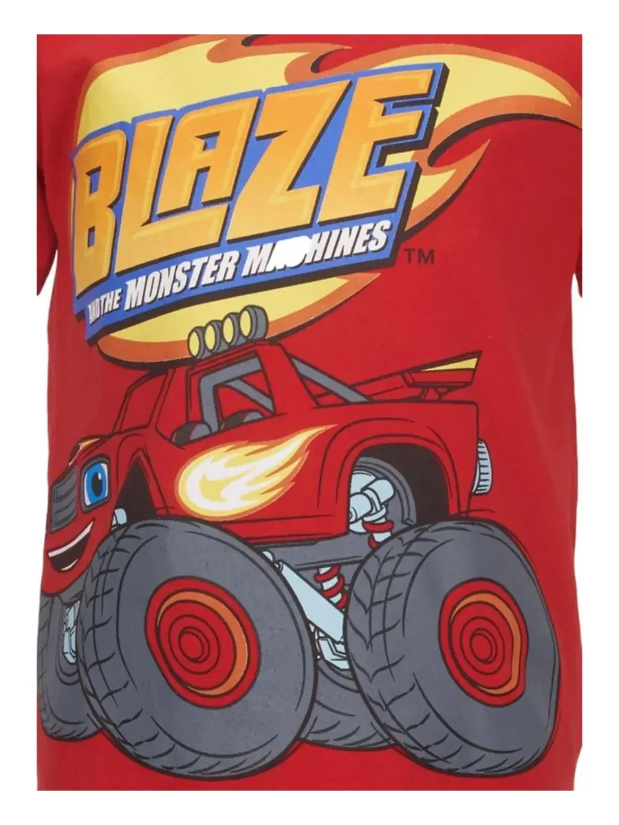 Набор из двух футболок Nickelodeon Blaze and the Monster Machines — изображение 2 из 5, красный/синий