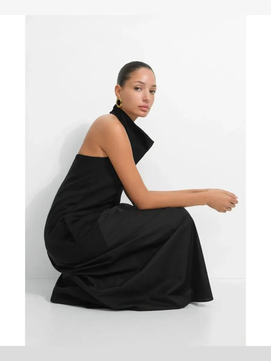 Платье-миди Denali Dress Marcella — изображение 5 из 8, черный