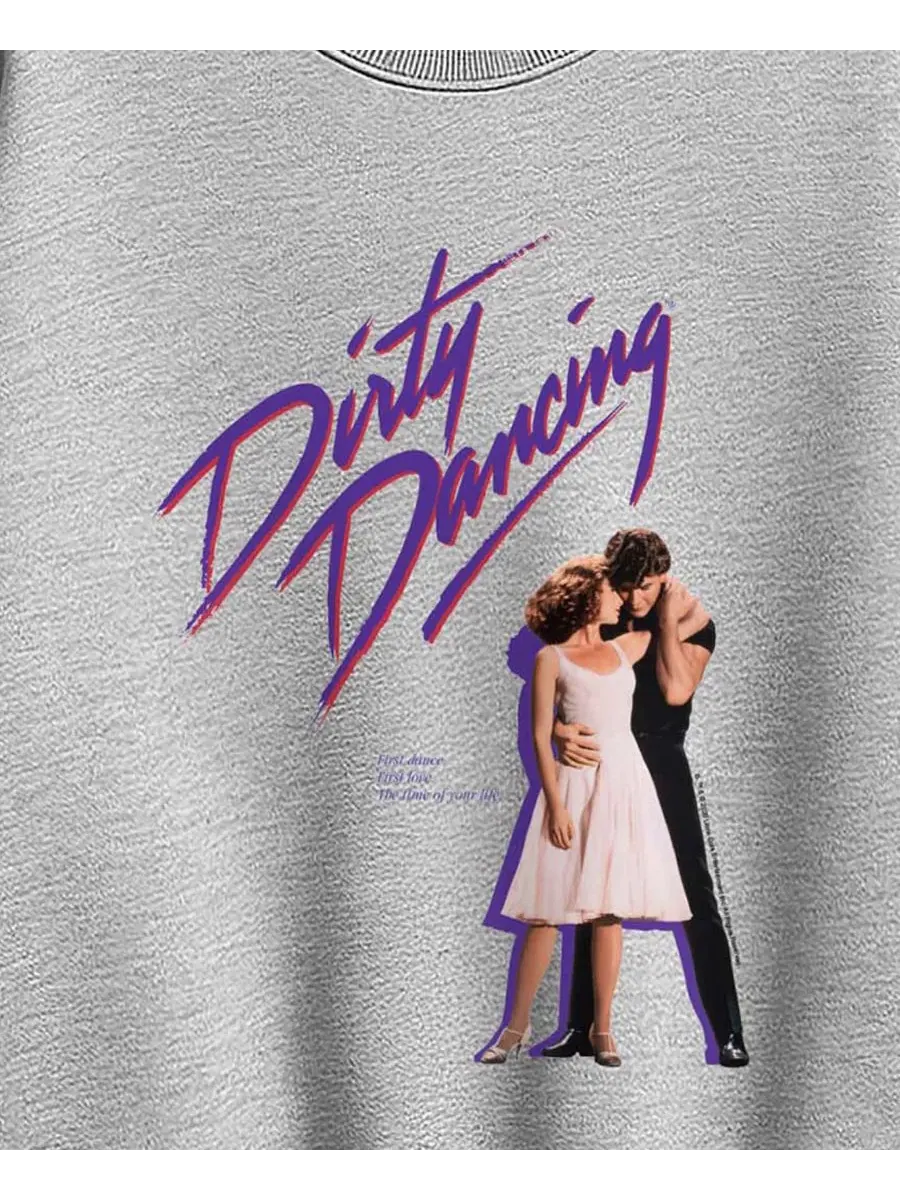 Свитшот с принтом Dirty Dancing Logo Plus Size Hybrid Apparel — изображение 3 из 3, приглушенный