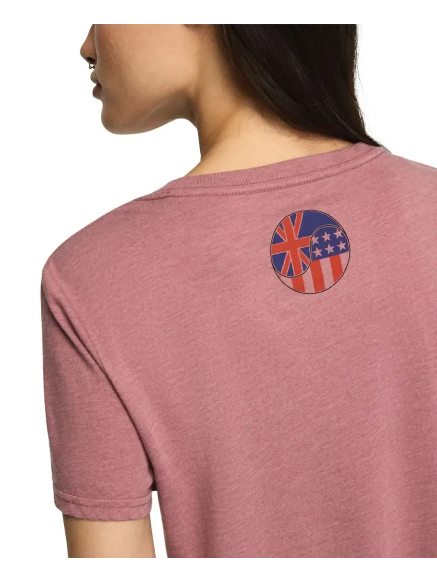 Футболка с принтом The Beatles Rubber Soul Classic Crew Graphic Retro Lucky Brand — изображение 4 из 6, розовый