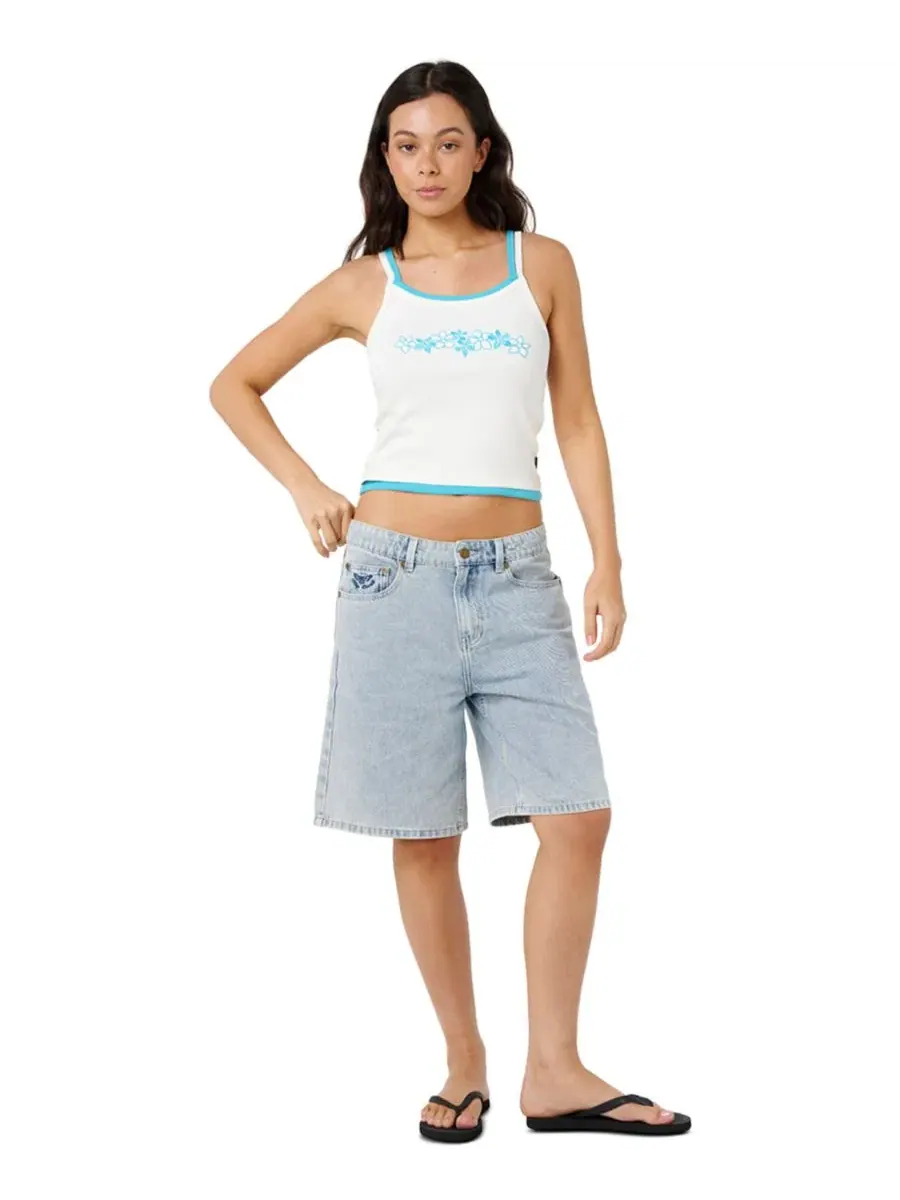 Женский топ с многослойным кроем и вышивкой Half Moon Bay Rip Curl — изображение 2 из 4, кость