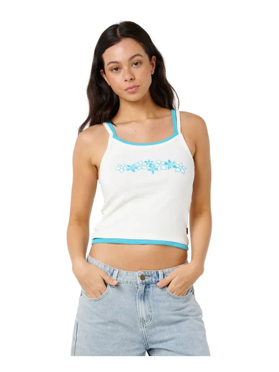 Женский топ с многослойным кроем и вышивкой Half Moon Bay Rip Curl — изображение 3 из 4, кость