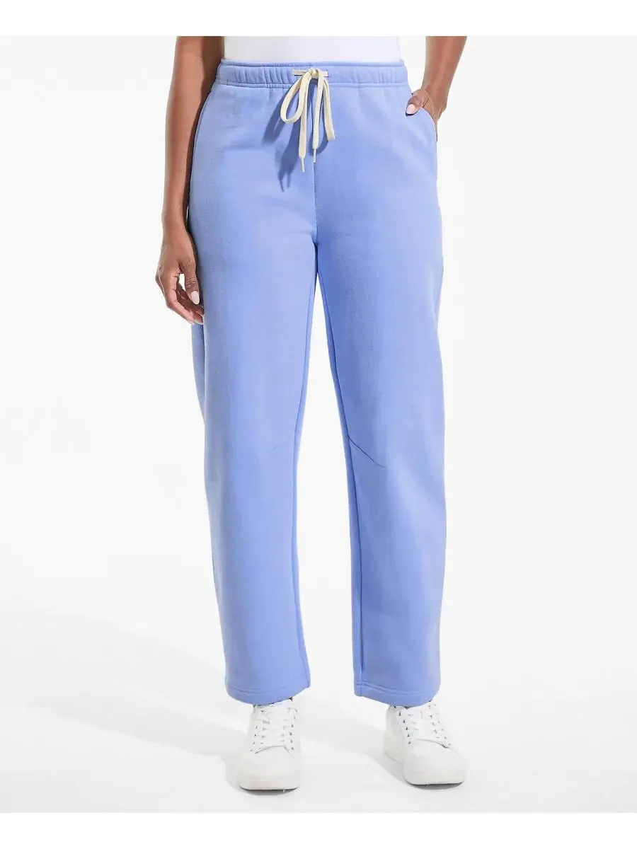 Женские спортивные брюки Serious Sweats High Rise Barrel Pants с высокой посадкой Lands' End — изображение 1 из 4