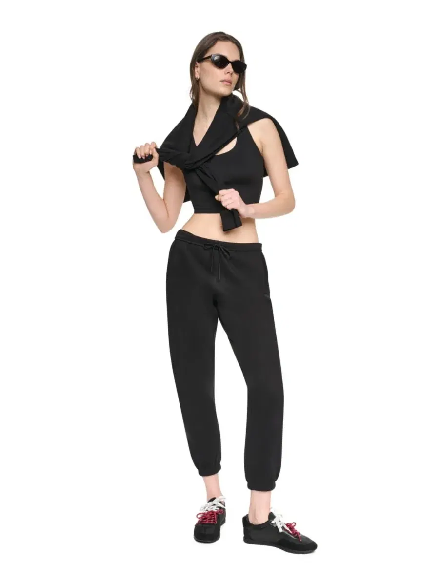 Джоггеры с графикой Stacked Puff Outline Animal DKNY Sport — изображение 2 из 5, черный