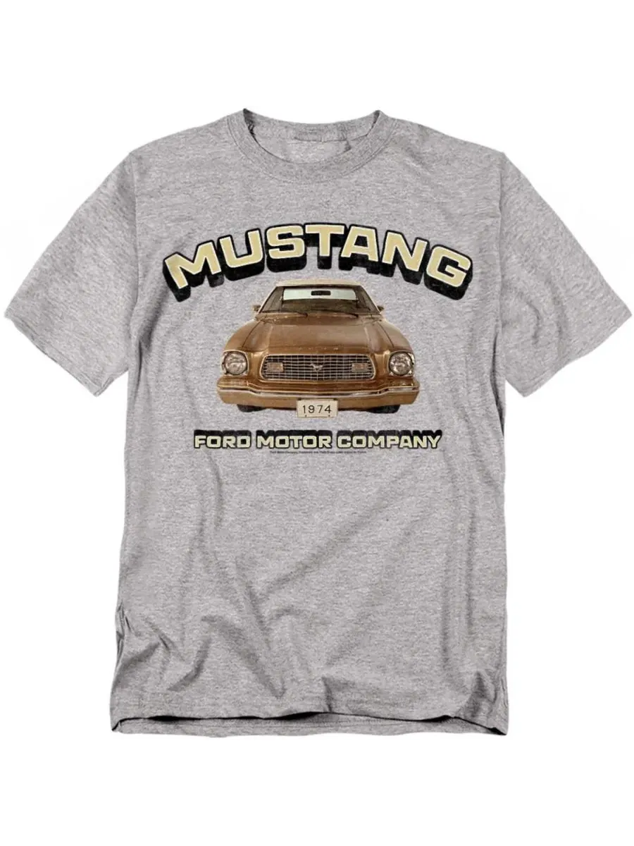 Футболка с принтом Ford Retro Mustang — изображение 1 из 3, приглушенный