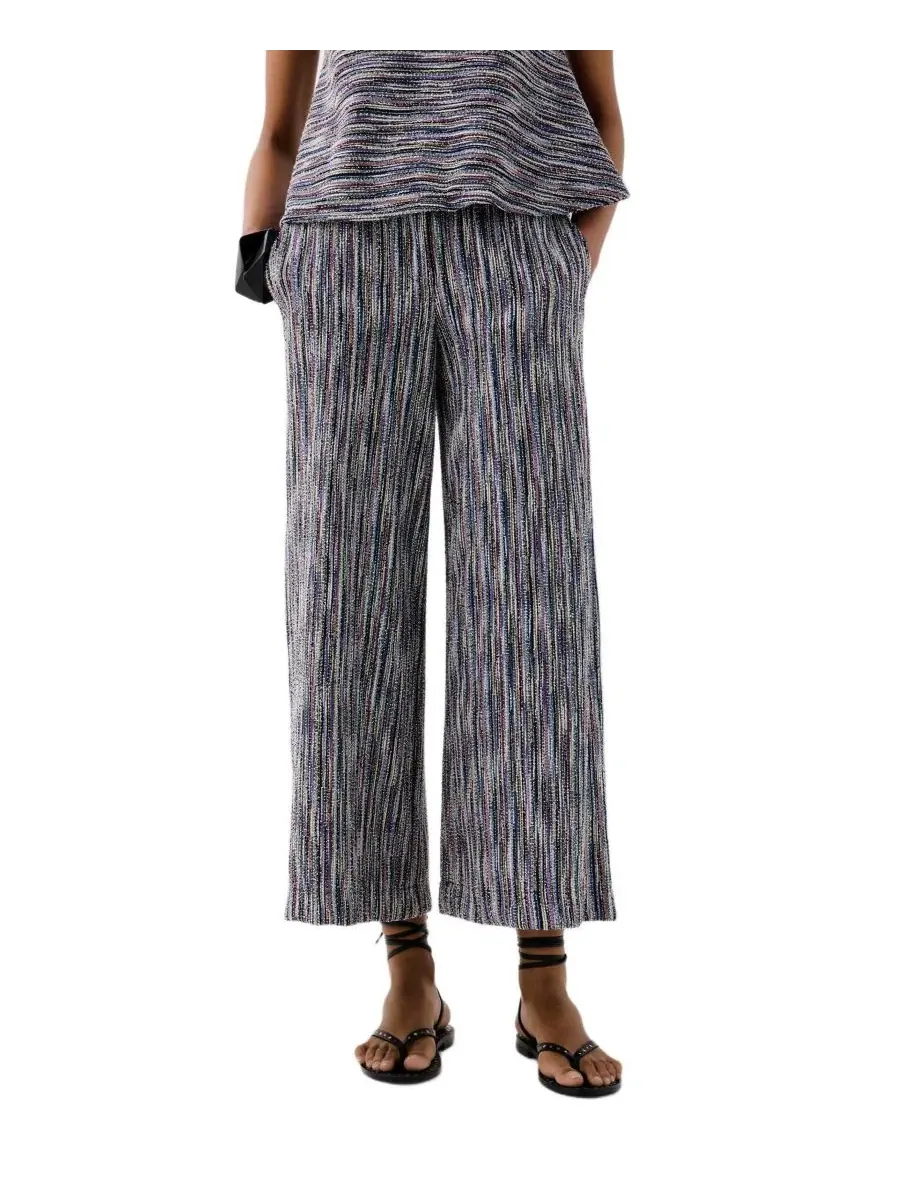 Женские трикотажные брюки Wide Leg Fit Scalpers — изображение 1 из 3, синий