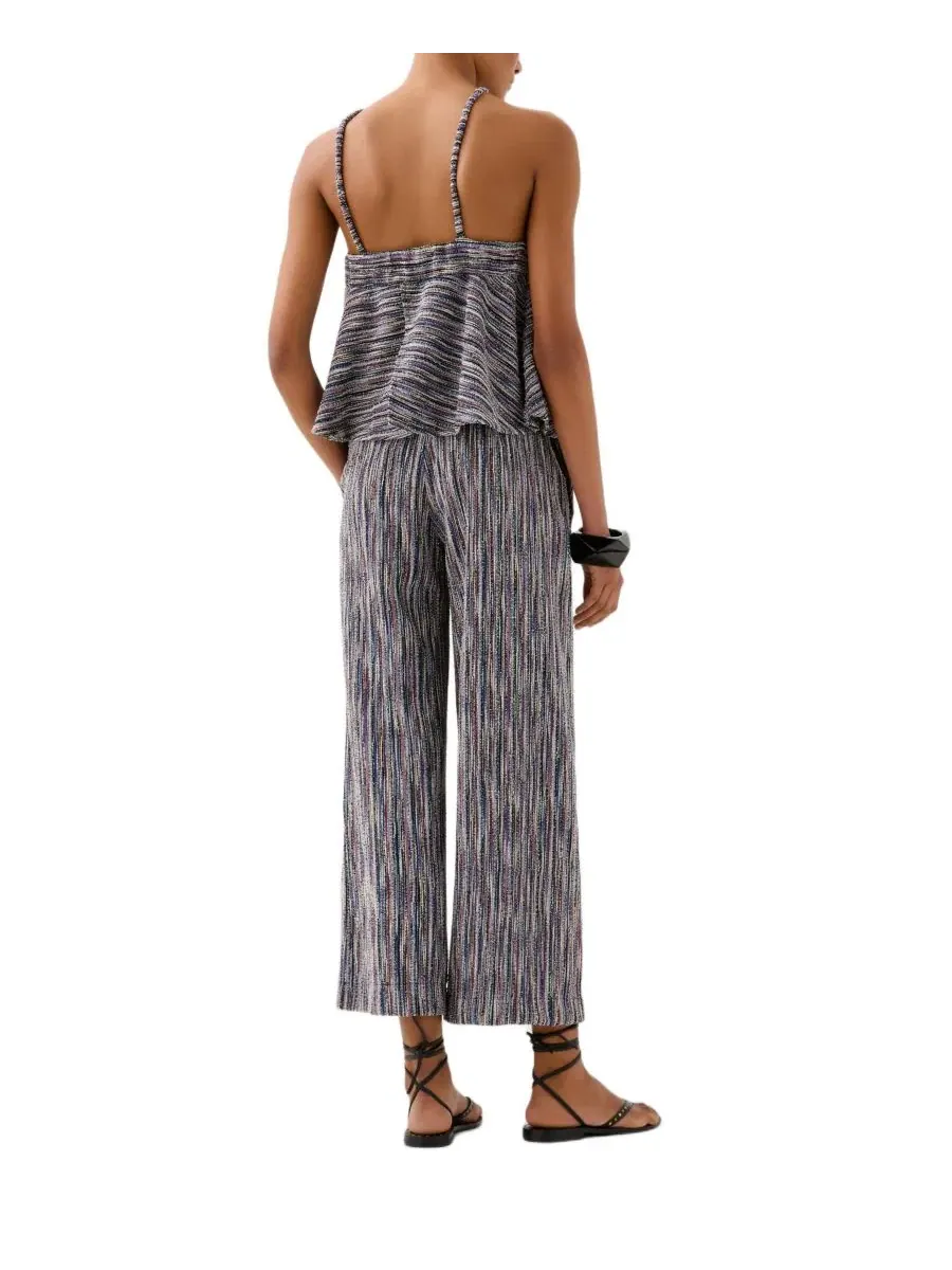 Женские трикотажные брюки Wide Leg Fit Scalpers — изображение 3 из 3, синий