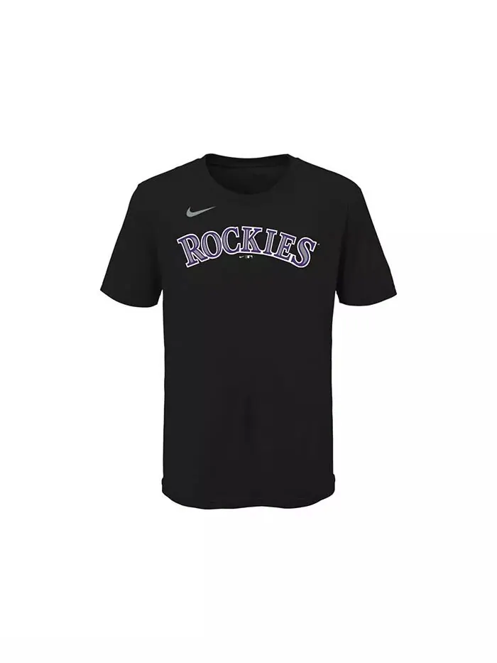 Футболка с именем и номером игрока Colorado Rockies Big Boys and Girls - Чарли Блэкмон Nike — изображение 3 из 3
