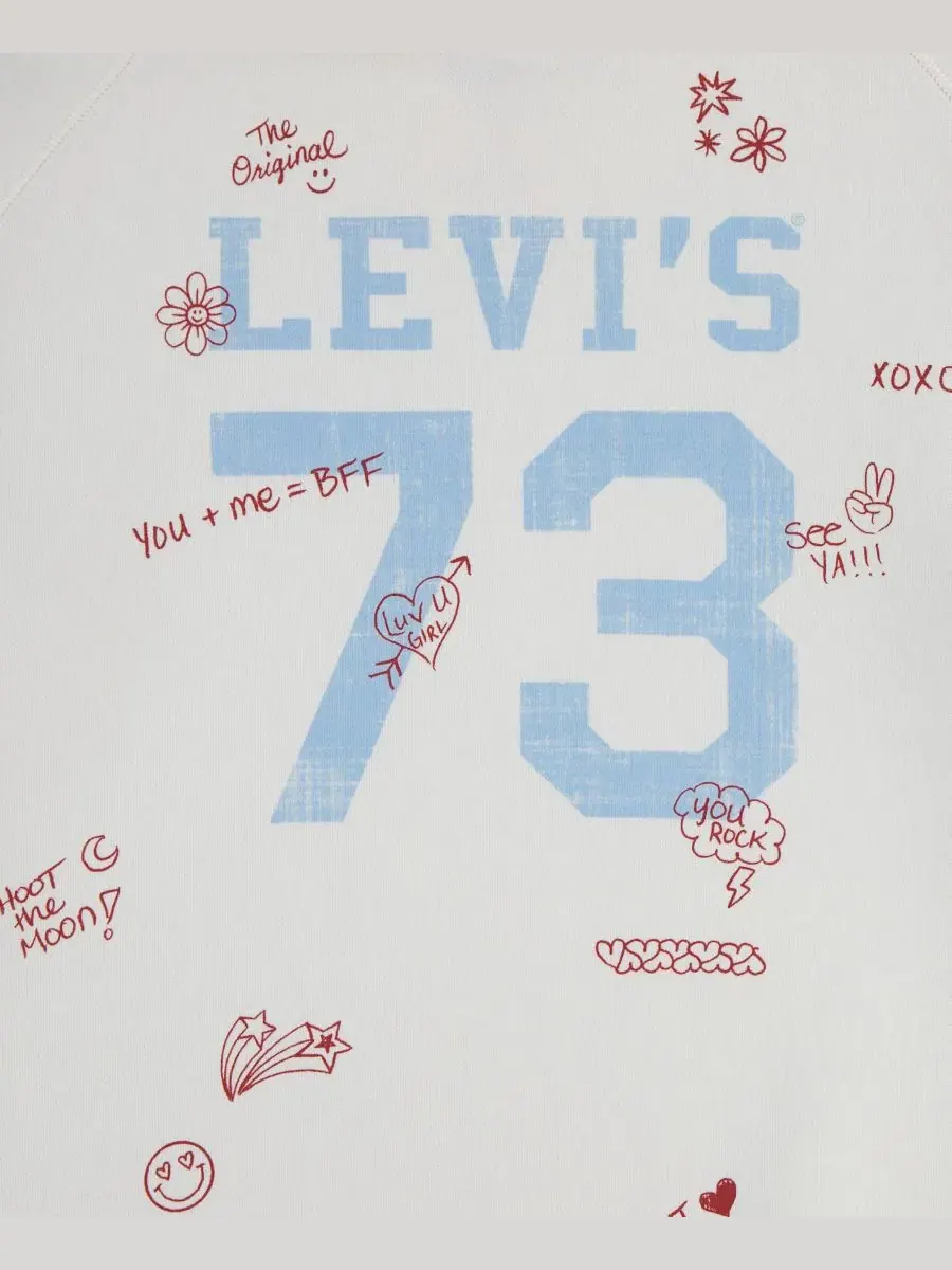Худи оверсайз с принтом Varsity Levi's — изображение 3 из 4, цапля