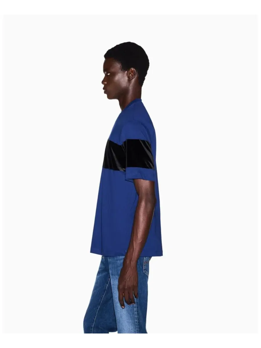 Футболка с коротким рукавом с принтом A|X Armani Exchange — изображение 7 из 8, синий