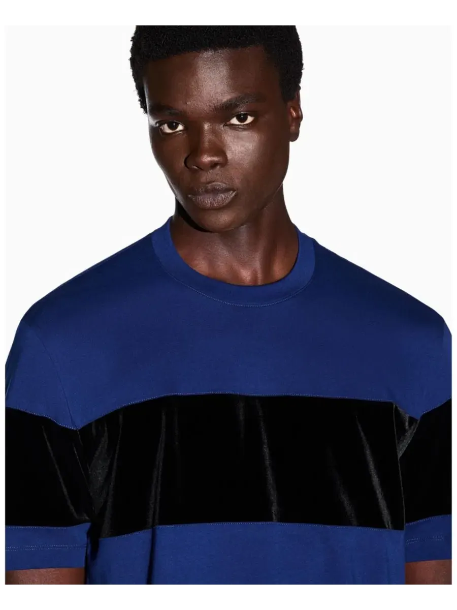 Футболка с коротким рукавом с принтом A|X Armani Exchange — изображение 8 из 8, синий