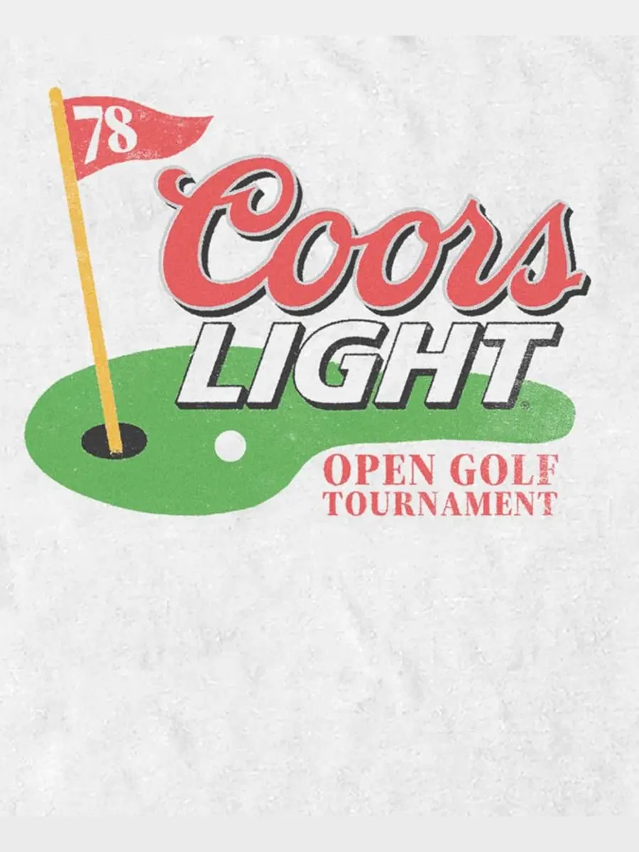 Футболка с принтом Coors Golf Open Fifth Sun — изображение 3 из 3, белый