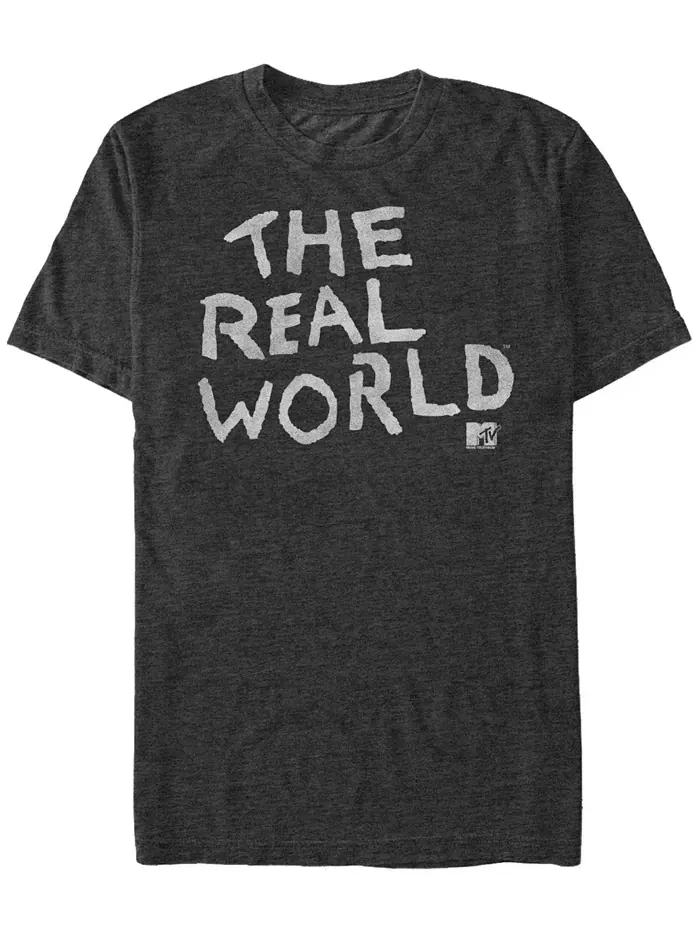 Футболка с коротким рукавом и логотипом MTV The Real-World Fifth Sun — изображение 1 из 1, темно-серый