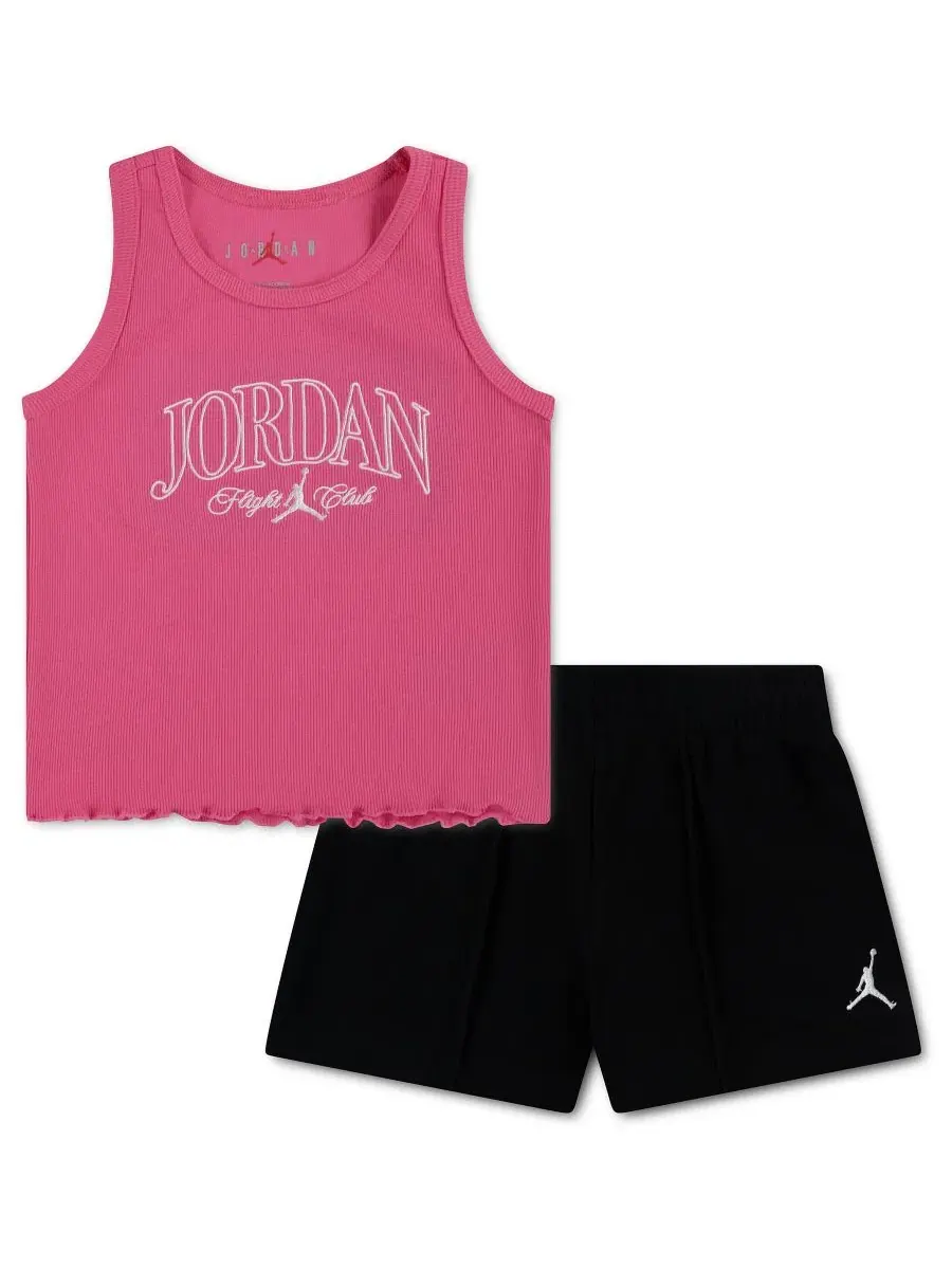Комплект из майки и шорт с защипами Jordan — изображение 1 из 4, черный