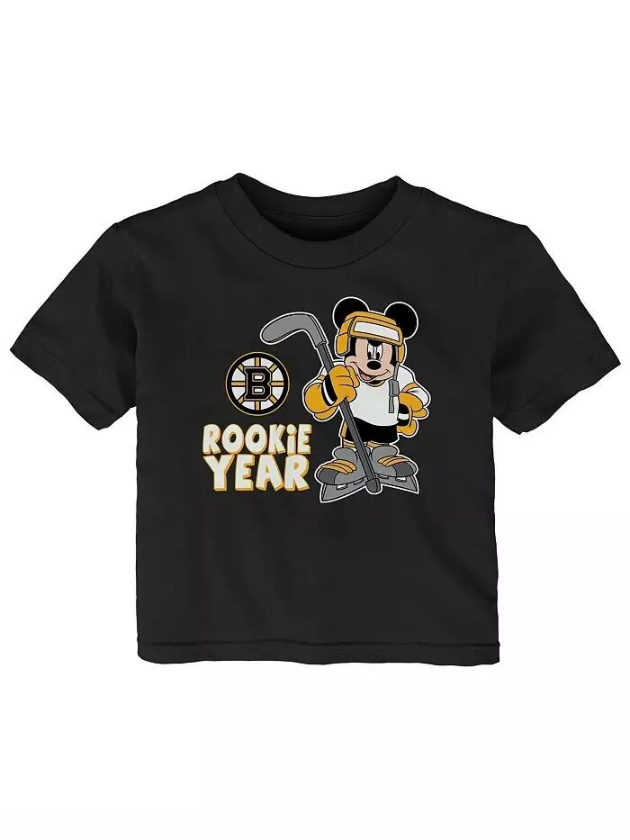 Комплект футболок и шорт для малышей Boston Bruins Disney Rookie Year Outerstuff — изображение 3 из 3, черный