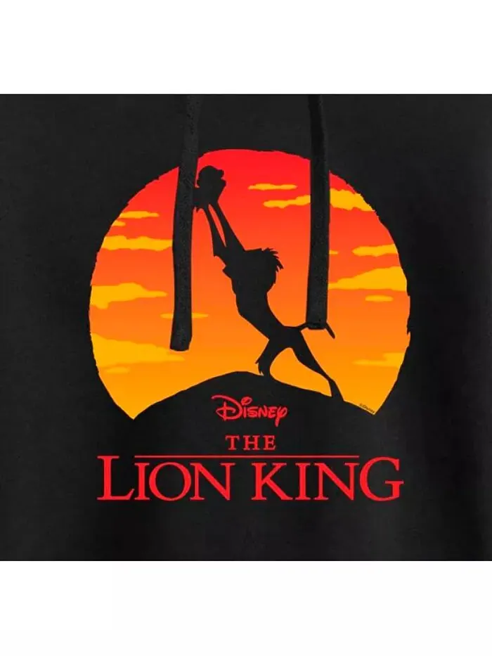 Укороченная толстовка с капюшоном Trendy Juniors Lion King Graphic Hybrid Apparel — изображение 3 из 3, черный