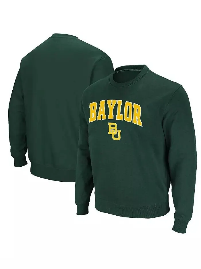 Мужская толстовка-пуловер Baylor Bears Arch & Logo Colosseum — изображение 1 из 6, зеленый