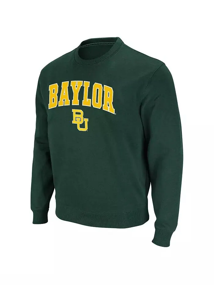 Мужская толстовка-пуловер Baylor Bears Arch & Logo Colosseum — изображение 2 из 6, зеленый