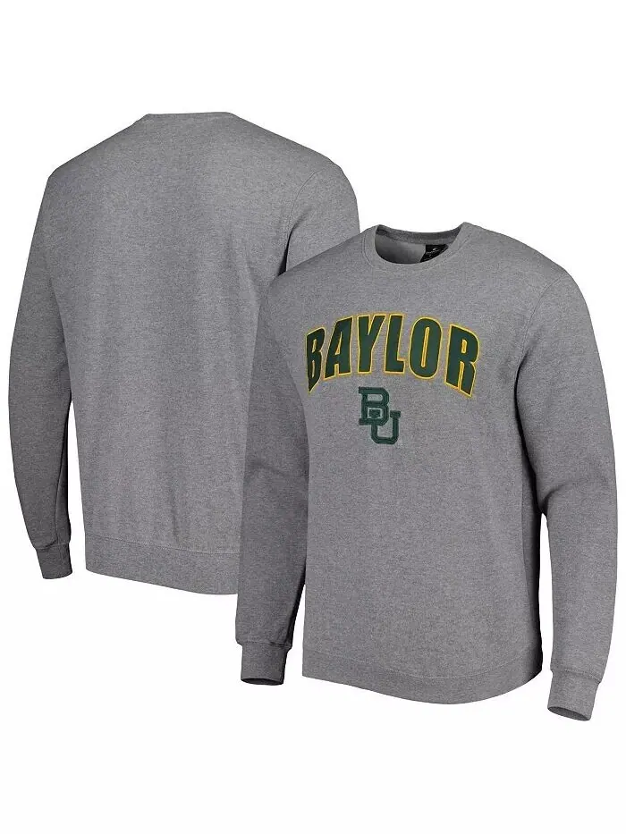 Мужская толстовка-пуловер Baylor Bears Arch & Logo Colosseum — изображение 4 из 6, зеленый
