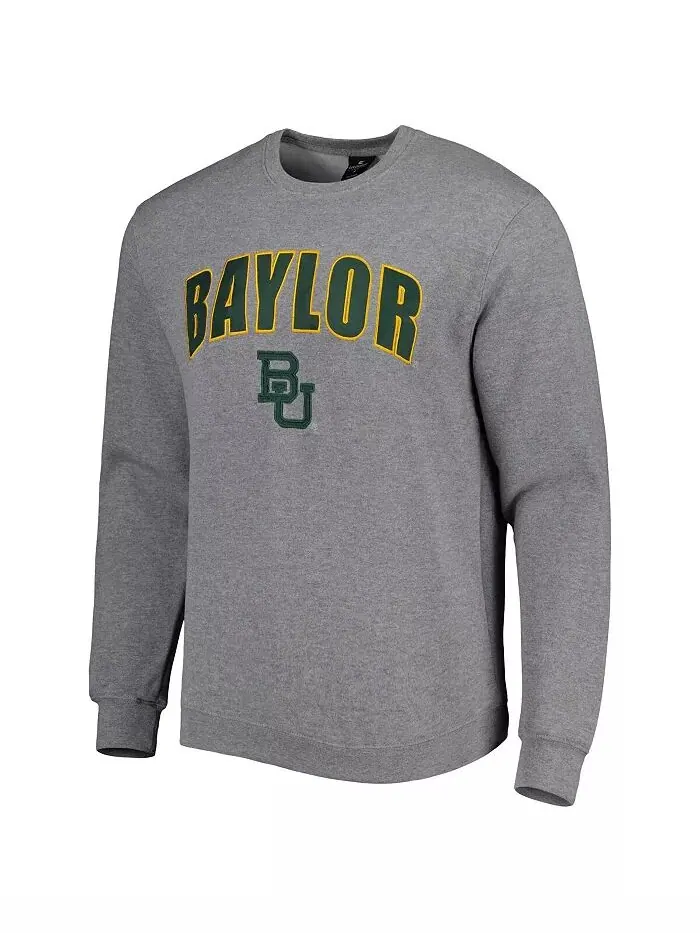 Мужская толстовка-пуловер Baylor Bears Arch & Logo Colosseum — изображение 5 из 6, зеленый