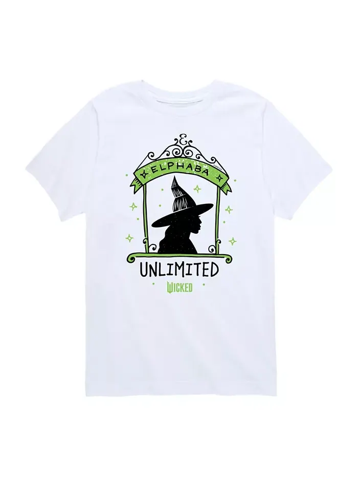 Футболка с принтом Elphaba Unlimited для девочек постарше Wicked