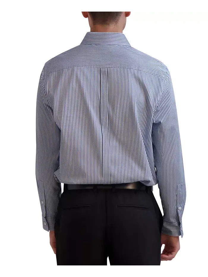 Мужская классическая рубашка Slim-Fit в полоску KARL LAGERFELD PARIS — изображение 2 из 5, синий мульти